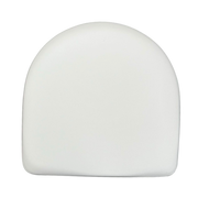 Cush'n Soft Curved Back Shower Pillow White